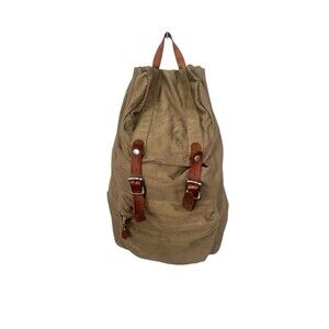 Dry Goods by J.Crew Harwick Nylon Leather Utility Green Backpack Olive Green Bag